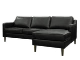 SOFA LEATHER SECTIONAL CHARCOAL CAO CẤP MADE IN ITALIA